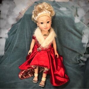 Journey Girls Doll Tokyo 18” Special Edition Hand Painted Blonde Hair Blue Eyes